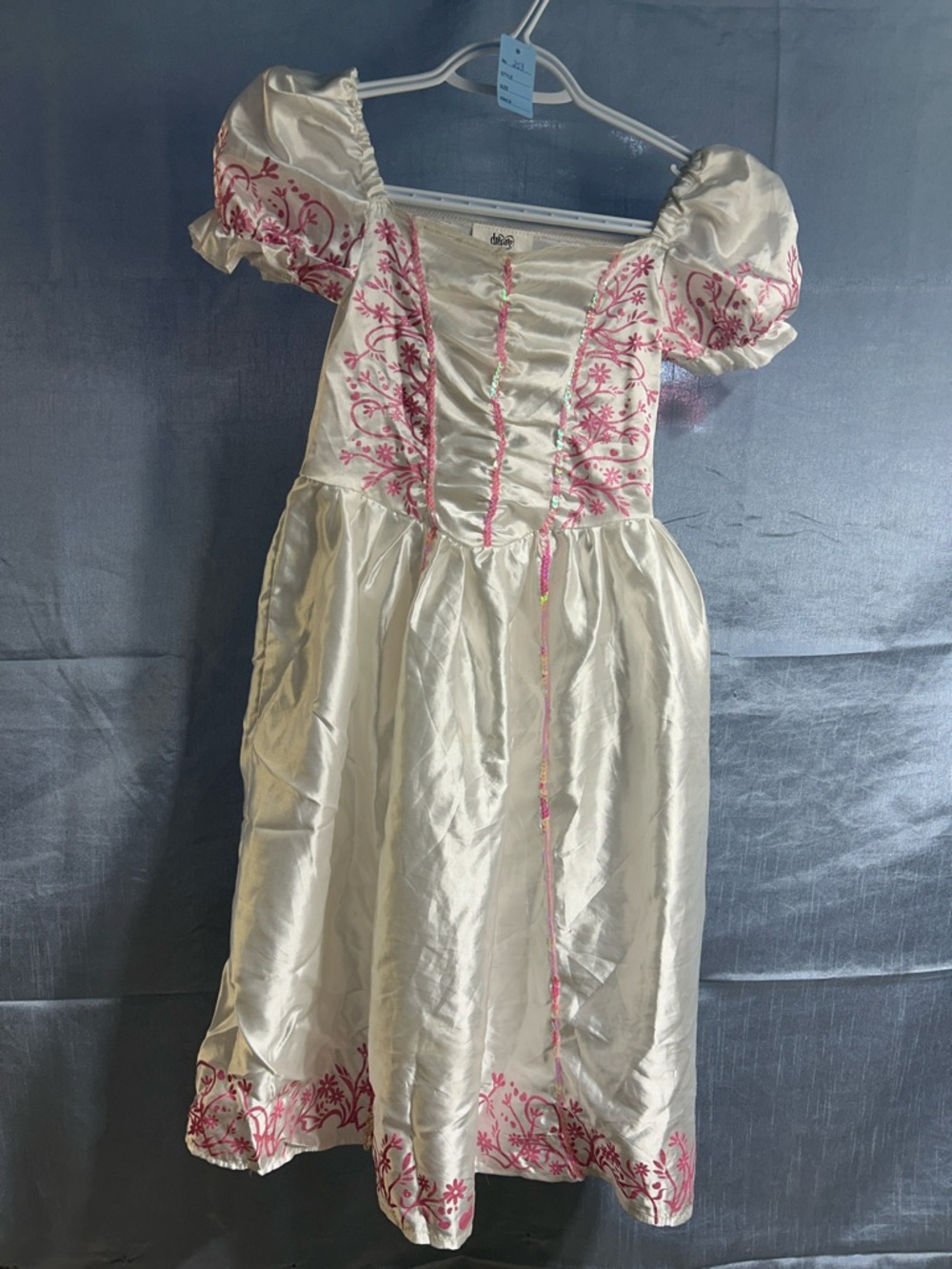 Dream Dazzle White and Pink Beautiful bride Embroidered Kids princess Dress